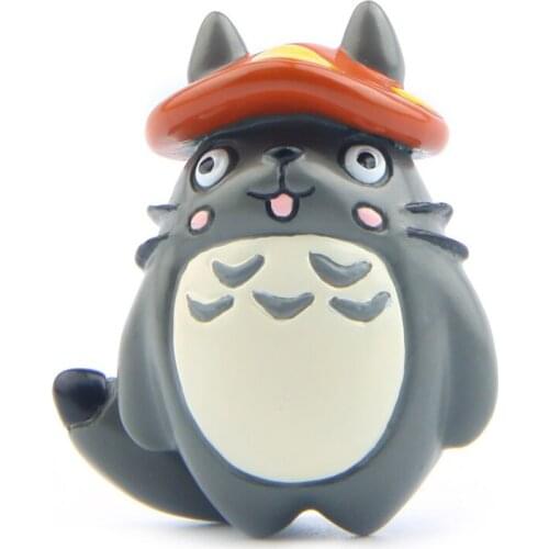 My Neighbor Totoro Kiki Kikis Delivery PVC Cat Action Figure Doll 4cm Top Mushroom Resin Plastic Model