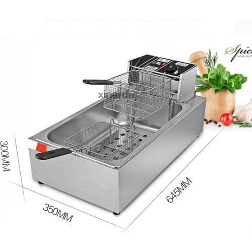 Electric Deep Fryers fry frying pan commercial electric blast furnace deep French fries potato chip NEW