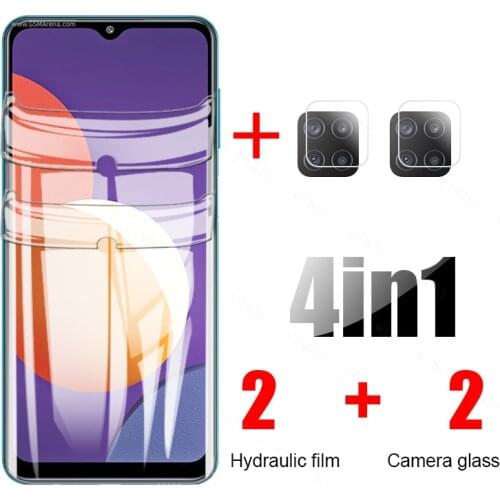 Hydrogel film for samsung m12 back camera lens glass on galaxy m 12 tempered glass samsun a12 a02s a 12 a02 02s screen prtoecior