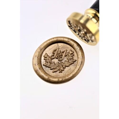 Personalized monogram wax seal stamp/initials Custom wedding seals/wedding invitation seal/custom wedding stamp