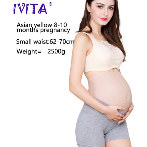 IVITA Hot Sale Realistic Silicone Pregnant Fashion Silicone Fake Soft Belly For Women Crossdresser Drag-Queen Shemale Cosplay