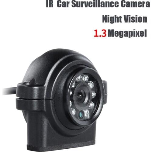 AHD 1.3MP 3.6mm lens PAL Car Mini Camera Outdoor Waterproof IR Night Vision Rear View Backup Camera for Truck Vans Bus Record