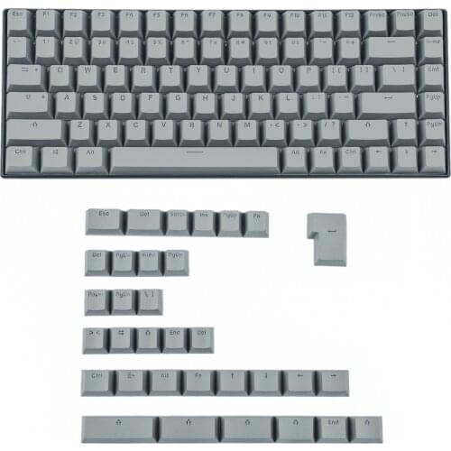 OEM Profile 117Key ANSI ISO Double Shot Shine Through PBT Keyset GK61 Keycaps For Mechanical Keyboard 61 64 68 84 GMMK Keychron