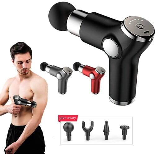 Massage Gun Mini Pocket Fascia Gun Deep Muscle Vibration Massager Relief Pain Relaxation Fitness Therapy Neck Body Massage Tool