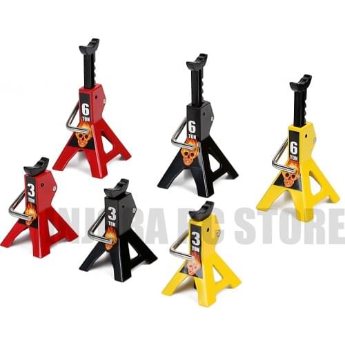 2Pcs Metal 3T 6T Mini Jack Adjustable Tool for 1:10 RC Crawler Axial SCX10 90046 Traxxas TRX4 TRX6