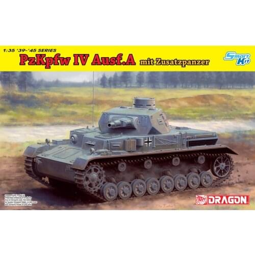 DRAGON 6816 1/35 Pz.Kpfw.IV Ausf.A mit Zusatzpanzer - Scale Model Kit