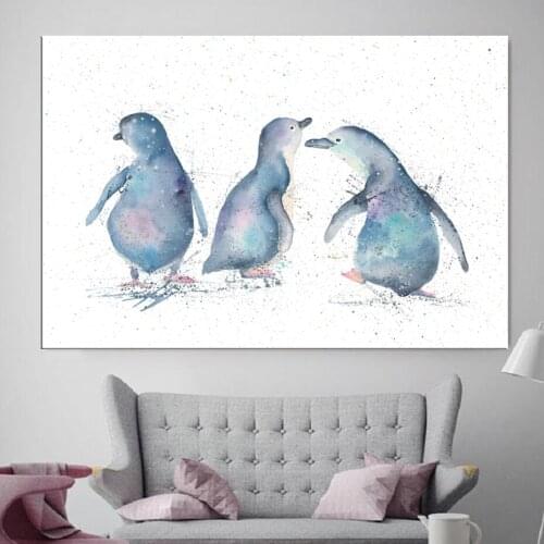 Refresh Water Color Elephant Wall Art Canvas Painting Animal Posters Wall Prints Posters Best Gifts Living Room Home Decor