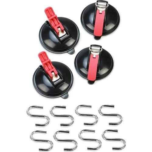 New Suction Cup Anchor Heavy Duty Tie Down Car Mount Luggage Tarps Tents Anchor with Securing Hook Universal for Car Truck