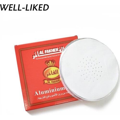 NEW 50pcs/pack Aluminum Perforated Hookah Shisha Tin Foil For Shisha Hooka Foil Papers Shisha Hose Hookah Bowl Shisha Wholesale