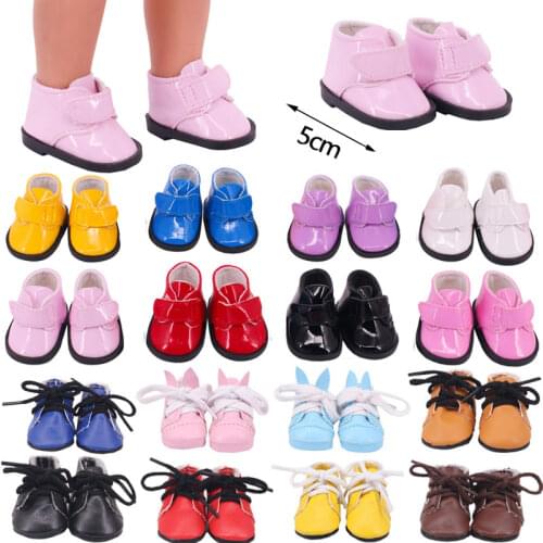 5 CM Doll Shoes Rabbit Ears Mini Shoes For 14.5 Inch Dolls & EXO Russian DIY 1/6 BJD Accessories Girls Toy Gifts