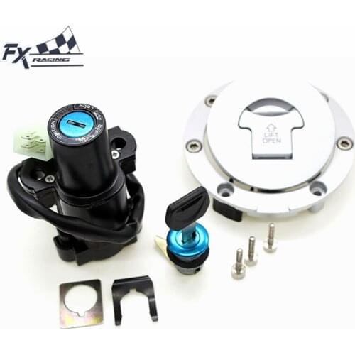 Motorcycle Ignition Switch Gas Cap Fuel Tank Cover Seat Lock Key Set For Honda Hornet CB900 CB919 CB 900 919 2002-2007 2006 2005