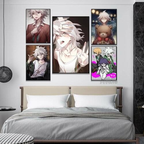 Posters Prints Wall Art Modular Modern Danganronpa Komaeda Nagito Anime Nordic Style Canvas Painting Bedroom Home Decor Pictures