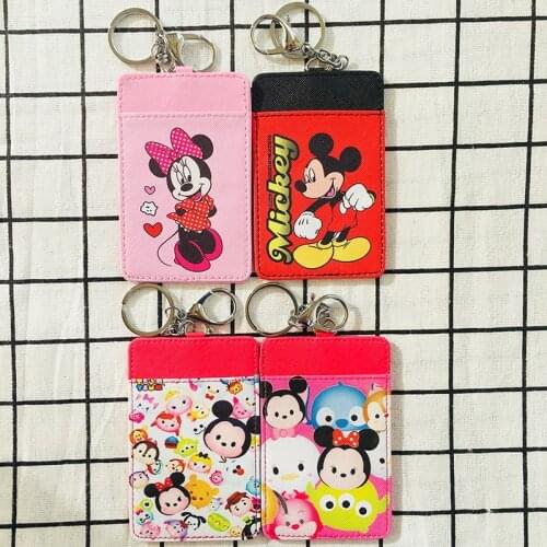 Disney Mickey Minnie Anime Plush Purses Stuffed Doll Card Coin Cartoon Plushbags Holder Cash Credit ID Money Purse NEW