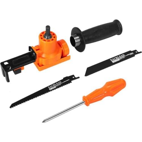 Practical Electric Drill Modified Electric-Saw Electric Reciprocating-Saw Power Drill Into Saber-Saw Woodworking Cutting Tool