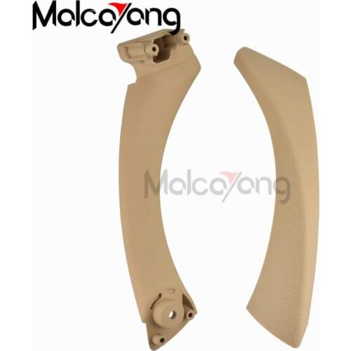 Right side Beige Inner+Outer Door Panel Handle Pull Trim Cover for BMW E90 328i 51417230854