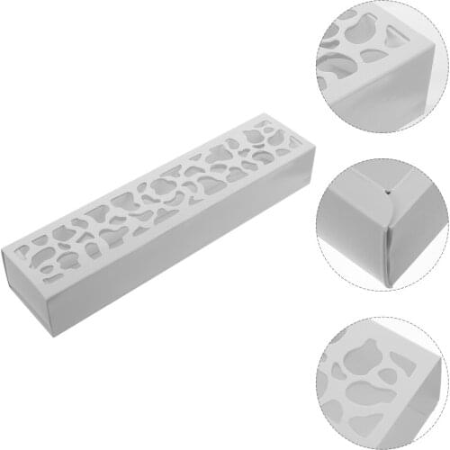 10pcs Rectangular Macaron Box Cookies Paper Box Dessert Packing Boxes for Bakery