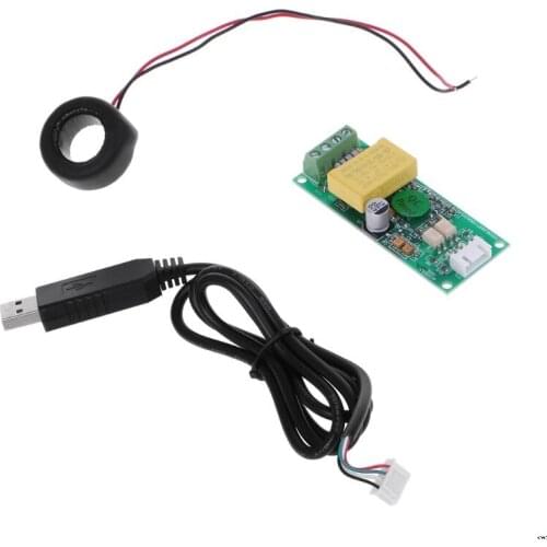 PZEM-004T Current Voltage Power Energy Module AC 80-260V 100A w CT USB Adapter