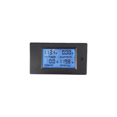 DC 20A LCD Volt Current KWh Watt Panel Power Meter Ammeter Voltmeter Multimeter