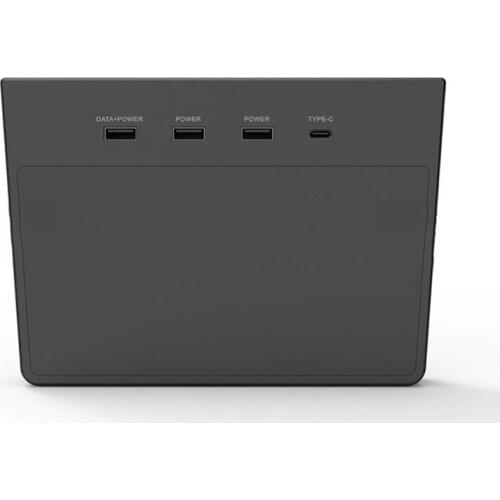 YU-NIYUT 5 in 1 Matedock Hub 2 USB-A Interface Hub Expansion Magnetic Cover Hidden Storage Hub Box for Tesla Model 3 Durable