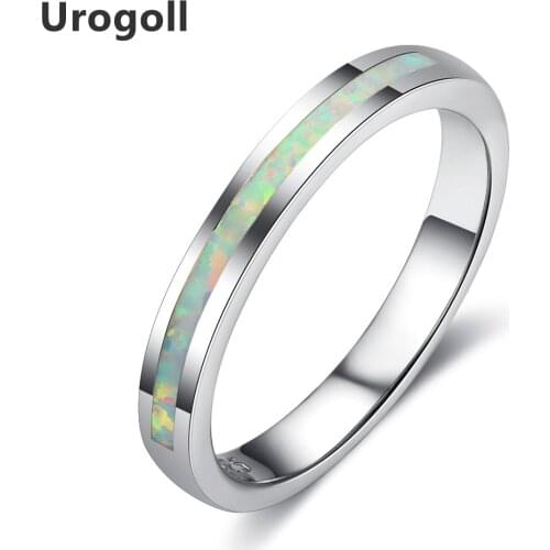 Trendy Genuine 925 Sterling Silver Fine Jewelry Opal Rings For Women Luxury Engagement Wedding Jewelry Gifts