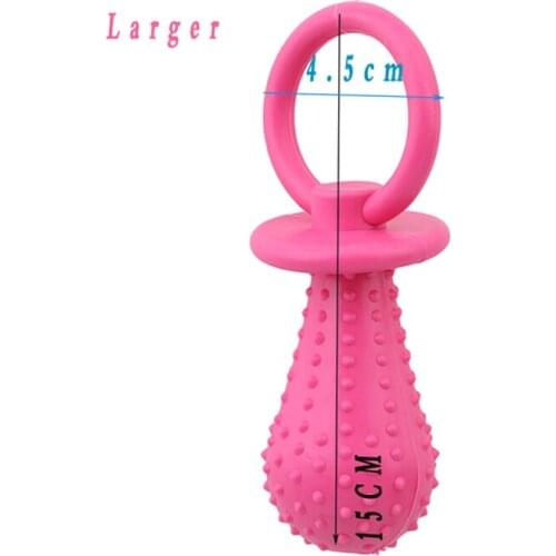 1pc Rubber Nipple Chew Toys For Dog Pet Resistant Chewing Teething Toy Small Cat Puppy Cleaning Bite Pet Products GI890306