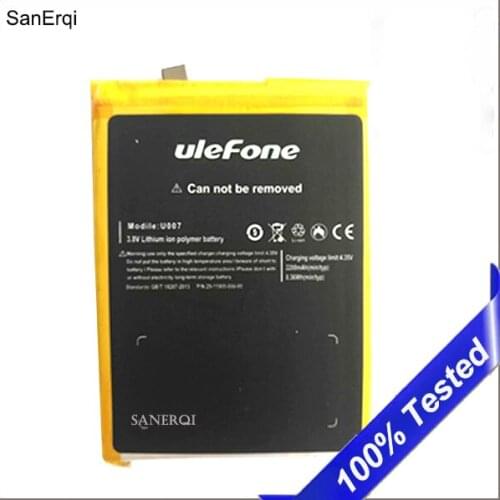 10pcs battery for Ulefone U007 Battery bateria 2200mAh High Quality New Replacement