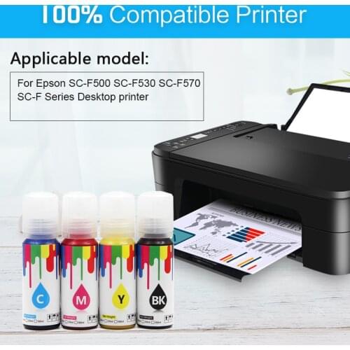 70ML*4bottles Universal compatible for T49M1 T49M2 T49M3 T49M4 sublimation ink for Epson SC-F500 SC-F530 SC-F570 desktop printer