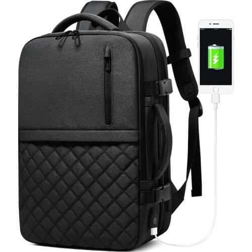 15.6 inch Laptop Backpack Men Fashion USB Charging Water Repellent Backpack Large Capacity Travel Backpack Sports Luggage Bags