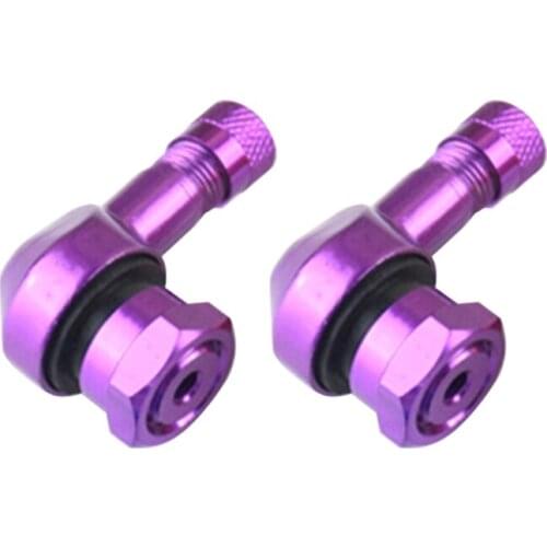 2pcs 90 Degree CNC Motorcycle Wheel Tire Tubeless Stems 11.3mm Rim Wheel Aluminum Wheel Parts