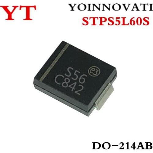 20pcs/lots STPS5L60S STPS5L60 S56 60V 5A SMC IC Best quality