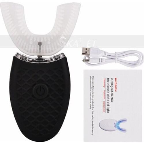 360 Degree U Type Sonic Electric Toothbrush Lazy Automatic Tooth Brush Rechargeable Waterproof