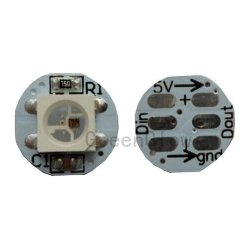 1000X APA104 addressable dream color 4pin LED chip with 10mm heatsink free shipping