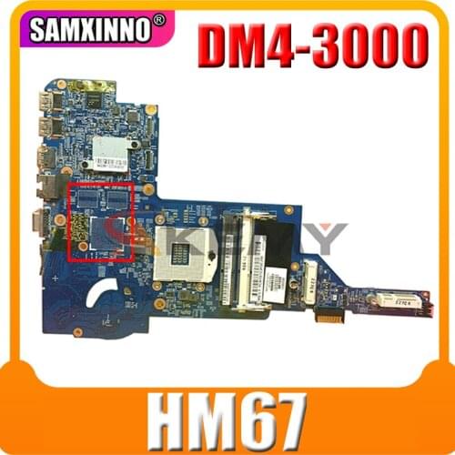 AKemy Laptop motherboard For HP Pavillion DM4 DM4-3000 Mainboard 669085-001 669085-501 48.4QC05.011 HM67