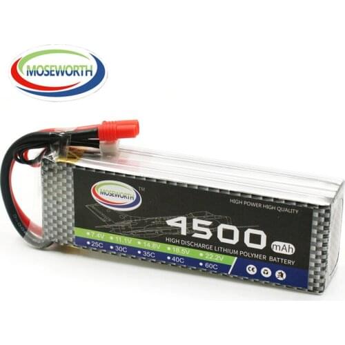 New Battery 3S 4500mah 11.1V 60C Max 120C RC Aircraft LiPo Battery 3S for RC Airplane Quadcopter Drone Car Tank Battery 11.1V