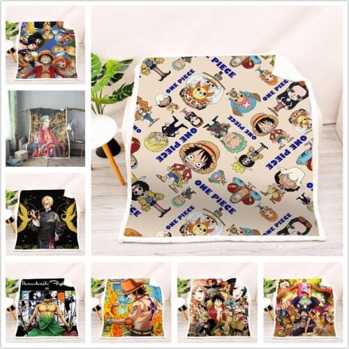 Anime Manga One Piece Trafalgar Law Luffy Throw Blanket Blankets For Beds Sofa Cover