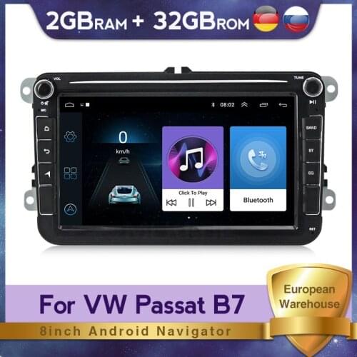 Europe Stock!2Din Android 8inch Car Radio For Skoda/Seat/Volkswagen/VW/Passat b7/POLO/GOLF 5 6 Auto Multimedia GPS DVR Cam Audio