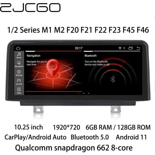 ZJCGO Car Multimedia Player Stereo GPS Radio Navigation NAVI Android NBT EVO for BMW 1 2 Series M F20 F21 F22 F23 F45 F46 F87