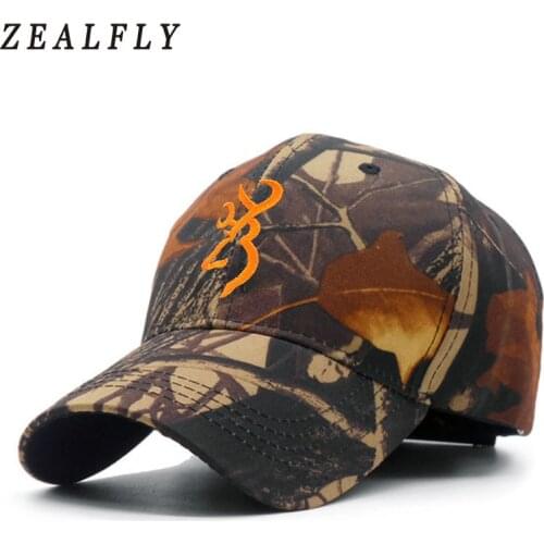 Camo Browning Baseball Cap Men Outdoor Sports Hunting Dad Hats Camouflage Jungle Fishing Caps Tactical Casquette