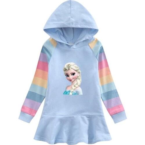 Disney children dress 2021 chun xia is installed on the new baby girl aisha princess who dress small childrens clothing