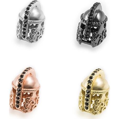 DIY Multi-color and Versatile Accessories Knight Helmet Necklace Earrings Bracelet Connector To Make Luxury Jewelry Accessories