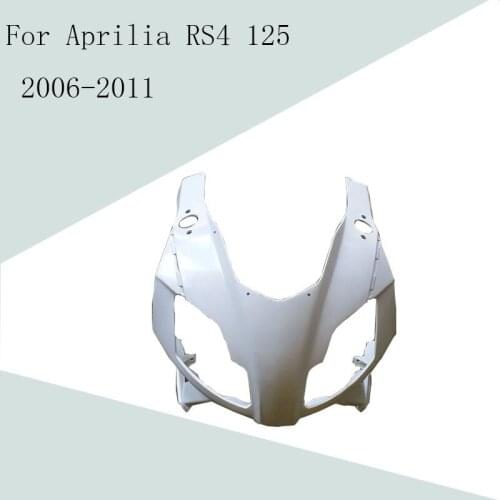 For Aprilia RS4 125 2006-2011 Unpainted Head Fairing Nose Front Upper ABS Injection Fairing Motorcycle Accessories