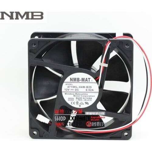 For NMB 4715KL-04W-B29 12038 12cm 120mm DC 12V 0.52A three-wire speed server inverter cooling fan