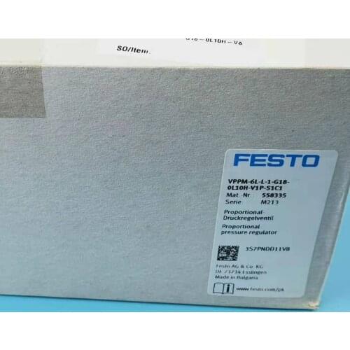 FESTO ORIGINAL VPPM-6L-L-1-G18-0L10H-V1P-S1C1 58335 proportional pressure regulator please inquiry