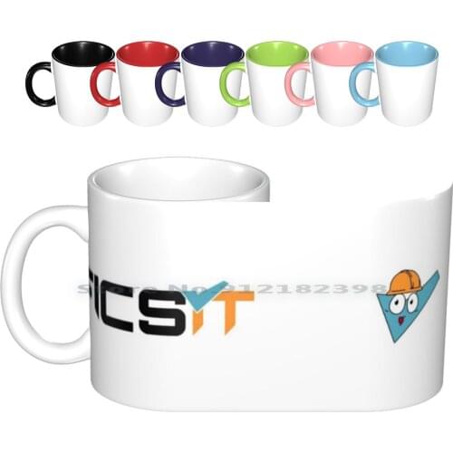 Ficsit Satisfactory Logo Ceramic Mugs Coffee Cups Milk Tea Mug Ficsit Satisfactory Meme Stay Efficient Factorio Pioneer
