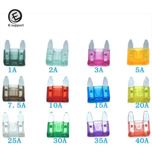 Hot Sales 120PCS Mini Blade Fuses Assortment Set 5 7.5 10 15 20 25 30A Amp Car Fuse Box ATM Auto Truck Parts