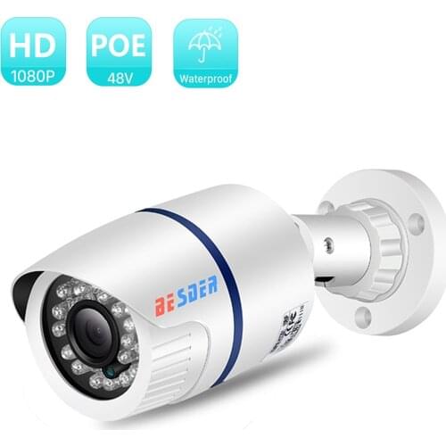 BESDER 1080p/720p Full HD IP Camera Wide angle H.264 Outdoor Waterproof Home Security Camera CCTV Camera Email Alert P2P XMEye