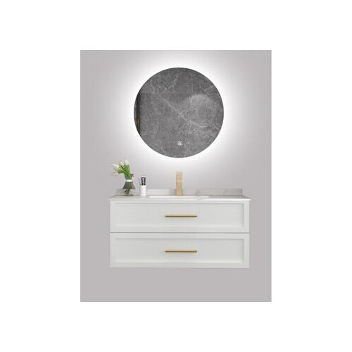 Combination of rock plate bathroom cabinet and modern simple bathroom suit