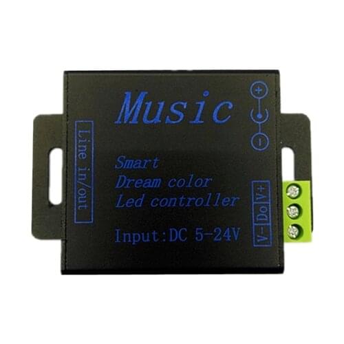 SPI RGB Smart Music controller DC5V-24V dream color to control 250pixels for 5050 ws2811 ws2812b led strip modules strings