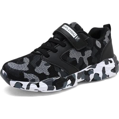 Army-Print Shoes For Boys Sneakers Kids Basketball Running shoes Armygreen Color Blue Mesh Air Breathable Men Adults Big Size