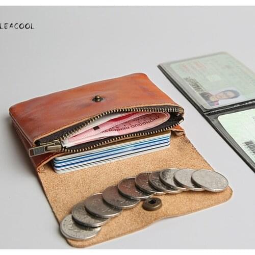 Small Genuine Leather Wallet Women Luxury Brand Famous Mini Women Wallets Purses Female Short Card Holrder Coin Zipper Purse